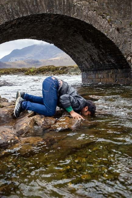 From Inverness: Isle of Skye "Myths & Legends" Full Day Trip - Kilt Rock and the waterfall: quick stop, big visual payoff