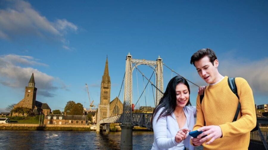 Inverness: City Walking Tour & Exploration Game - The 2.1-mile route: city centre to River Ness