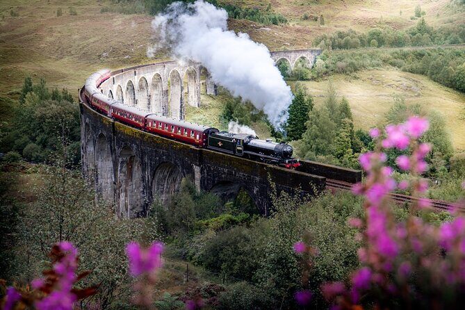 Loch Ness , Heilan Coos ,Great Glen , Fort William and Glencoe - Glenfinnan Viaduct for the Steam Train Photo Stop