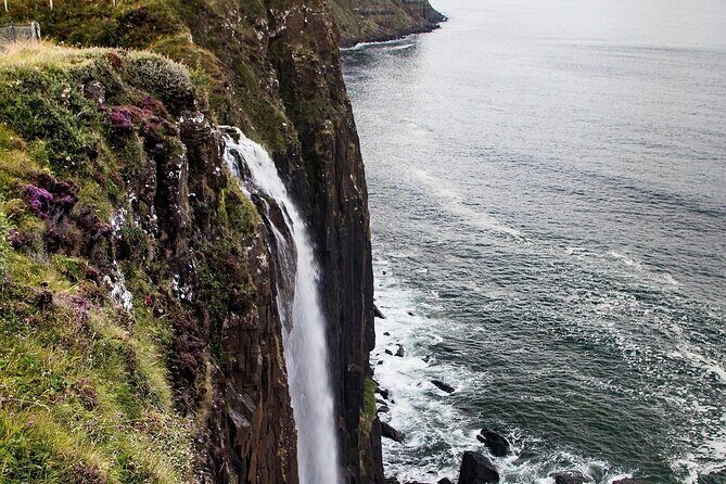 Skye Fairy Pools/ Fairy Glen/ Kilt rock / Old Man Storr - Kilt Rock and Old Man of Storr: Basalt Columns to a 160-Foot Pinnacle